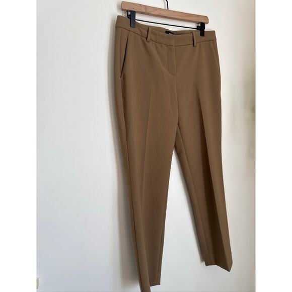 Theory Testra 2 Wool Trouser Pants in Tan, Size 6 - Picture 3 of 7